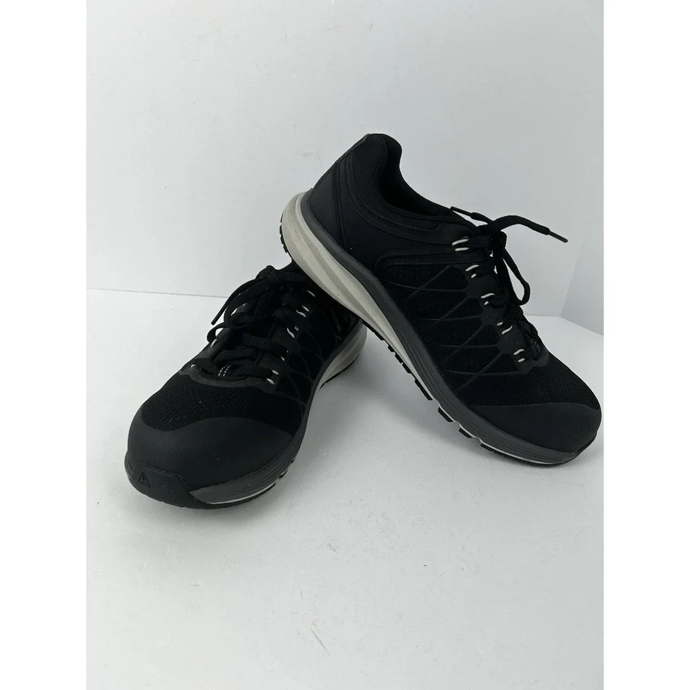 KEEN Men's Utility Black Size 9.5D Work Shoes Steel Toe Oil Slip